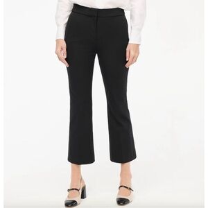 J.Crew black Kelsey Pant Flare crop business career work office trouser size 12
